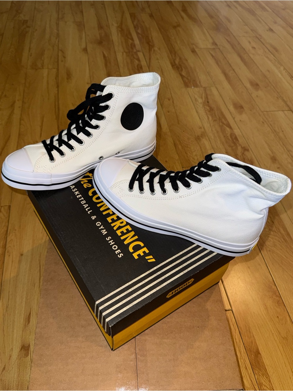 Hood Conference Men’s 55 HC High-Top Sneakers with Black Accents